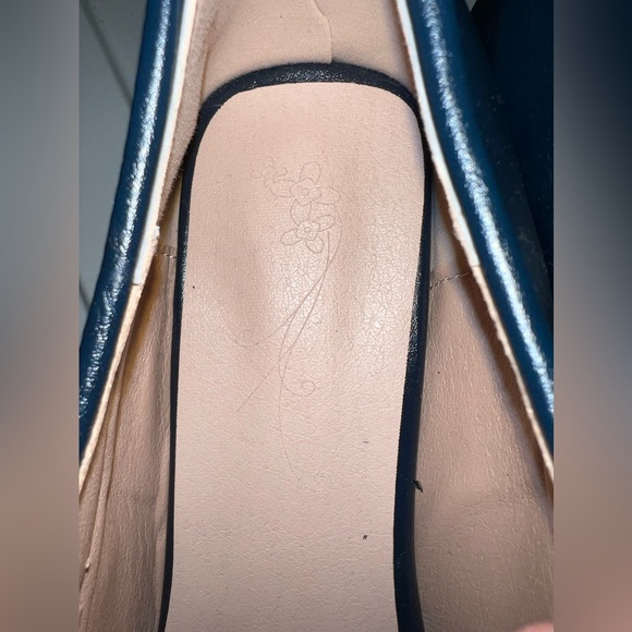 Navy Mary Jane Heeled Loafers - Picture 7 of 7